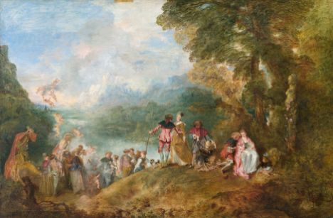 Pilgrimage to the Isle of Cythera, 1717, by Jean-Antoine Watteau